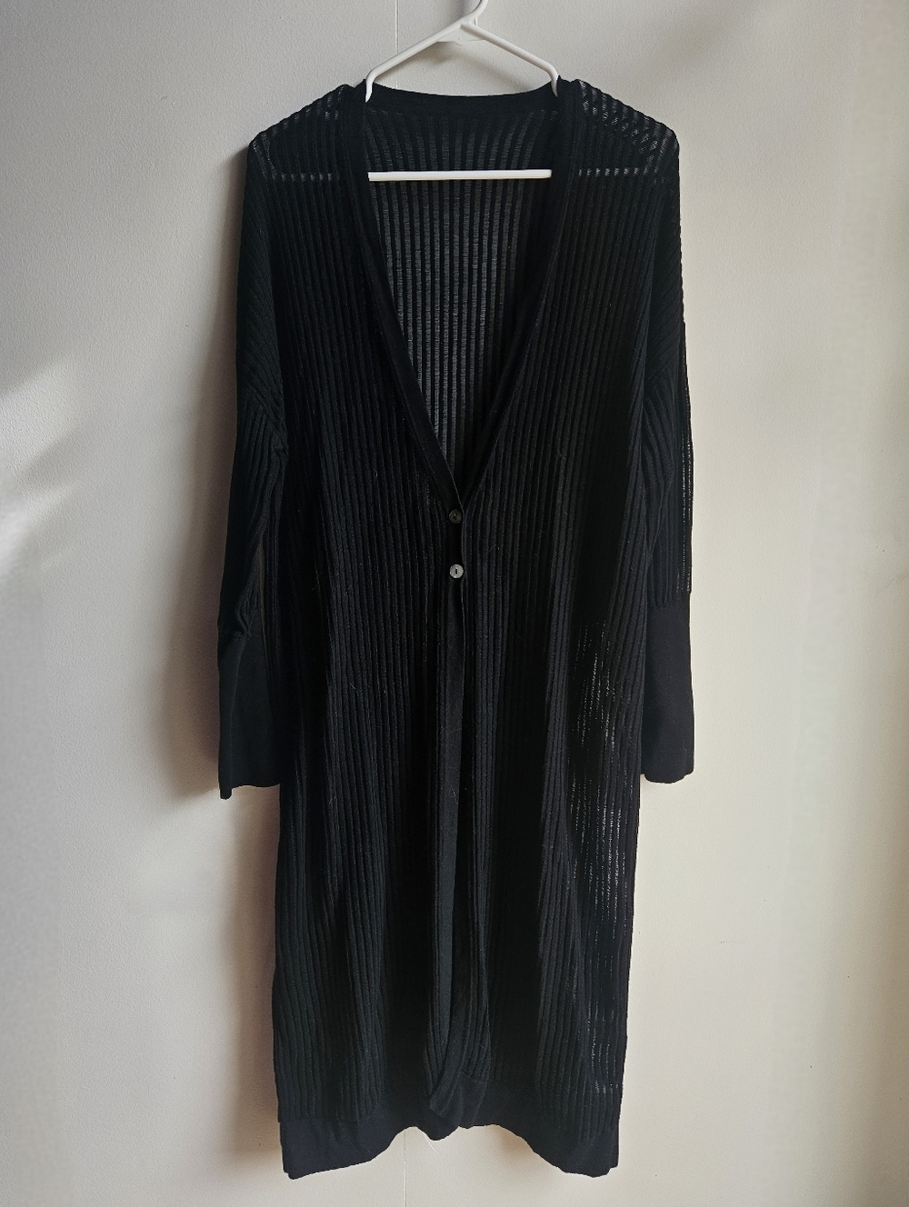 Naadam 100% Cotton Lightweight Duster Carrdigan in Women's L